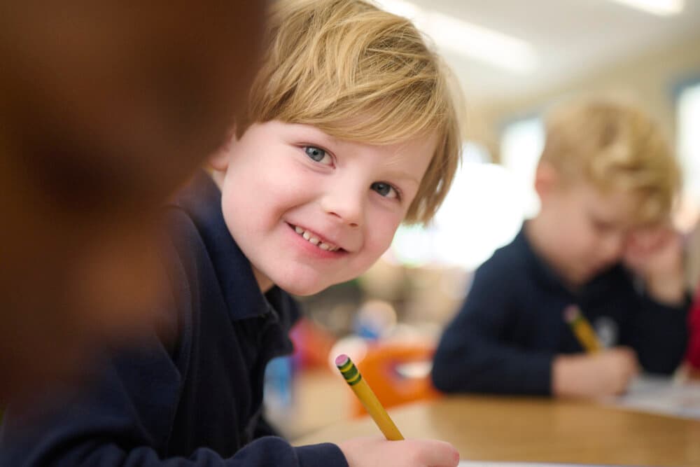 child smiling